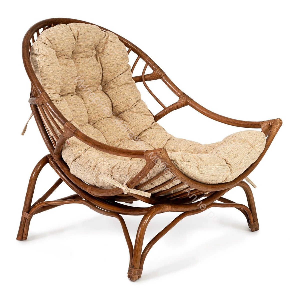 Кресло VENICE /с подушкой/ coco brown (коричневый кокос)
