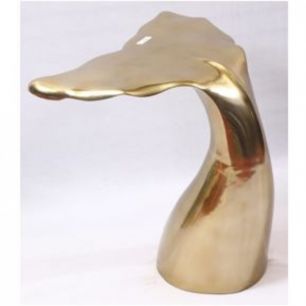 Столик приставной Whale, коллекция "Кит" 58*61*56, Алюминий, Золотой