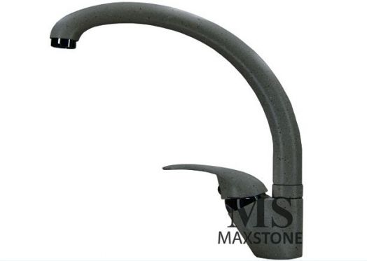Смеситель для кухни однорычажный, высокий излив, темно-серый (МС-007) MaxStone