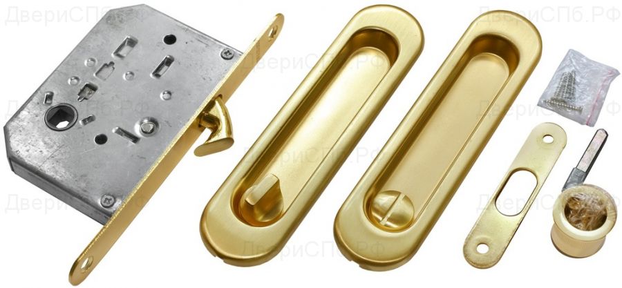 Комплект для раздвижных дверей MORELLI MHS150 WC SG Цвет - Матовое золото