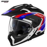 Шлем Nolan N70-2 X Grandes Alpes N-Com, Красно синий