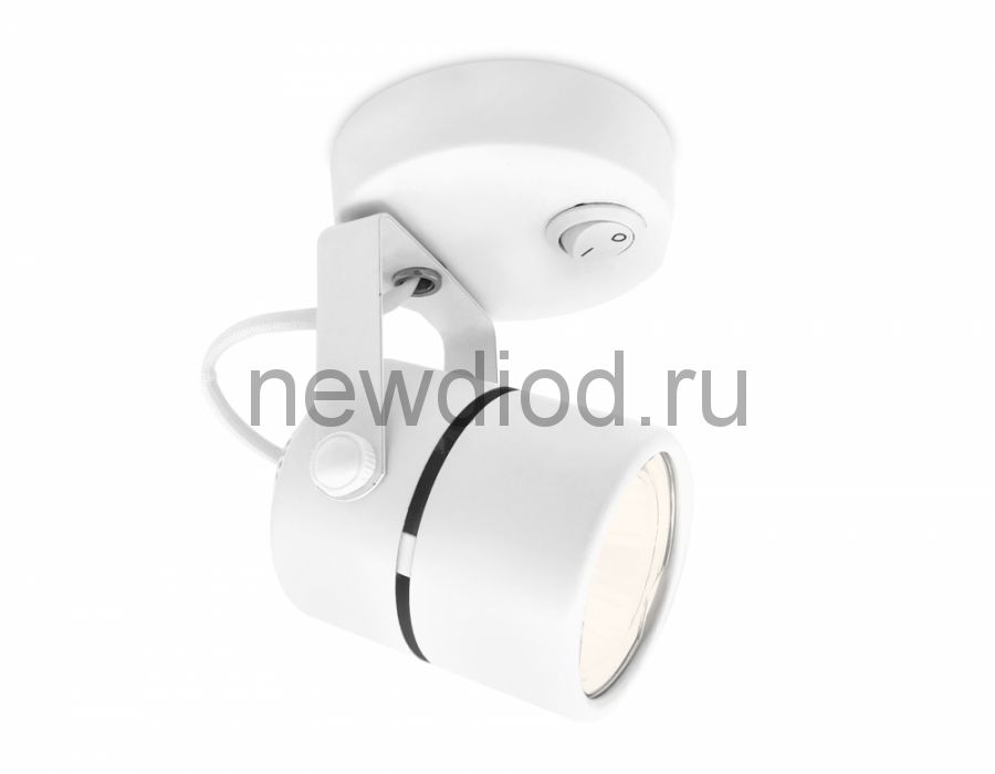 Светильник БРА декоративный накл серии Sotto DLC-S612 GU10/B WHITE GU10 выключа на корп металл белый