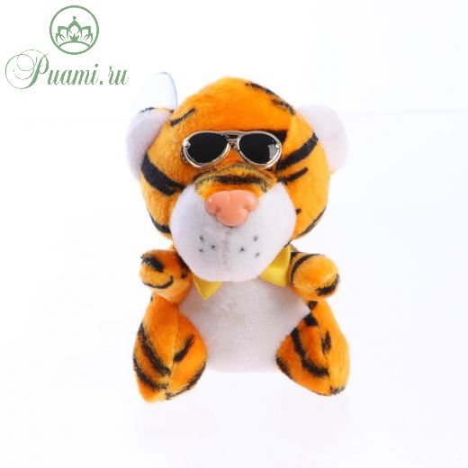 Мягкая игрушка «Тигр в очках», на присоске, цвет МИКС