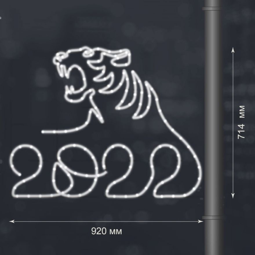 Светодиодная консоль «Рычащий тигр 2022»