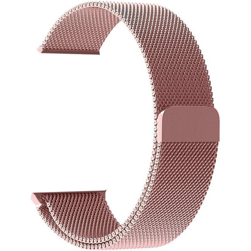 Универсальный  ремешок миланская петля для часов 22мм розовое золото