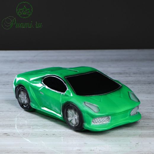 Копилка "Машина мечты", цвет зелёный, 8 см