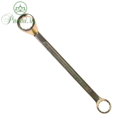 Ключ накидной коленчатый ТУНДРА, желтый цинк, 27 х 32 мм