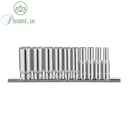 Набор головок торцевых Ombra 914910, 12-гранные, глубокие, 1/4", SAE 3/16”, 9/16”, 10 предметов   29