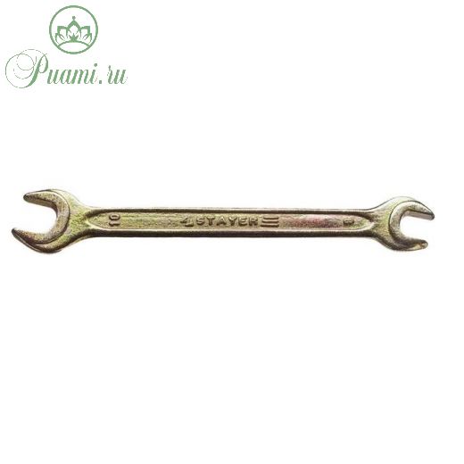 Ключ рожковый гаечный STAYER 27038-08-10, 8 x 10 мм