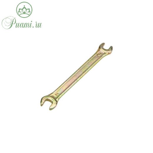 Ключ рожковый REXANT 12-5821-2, желтый цинк, 6х7 мм