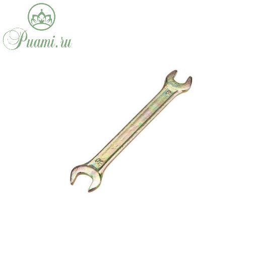 Ключ рожковый REXANT 12-5823-2, желтый цинк, 8х10 мм
