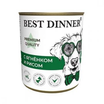 Best Dinner Premium Quality Меню №5 С ягненком и рисом (Бест Диннер Премиум Качество для собак) 340 г.
