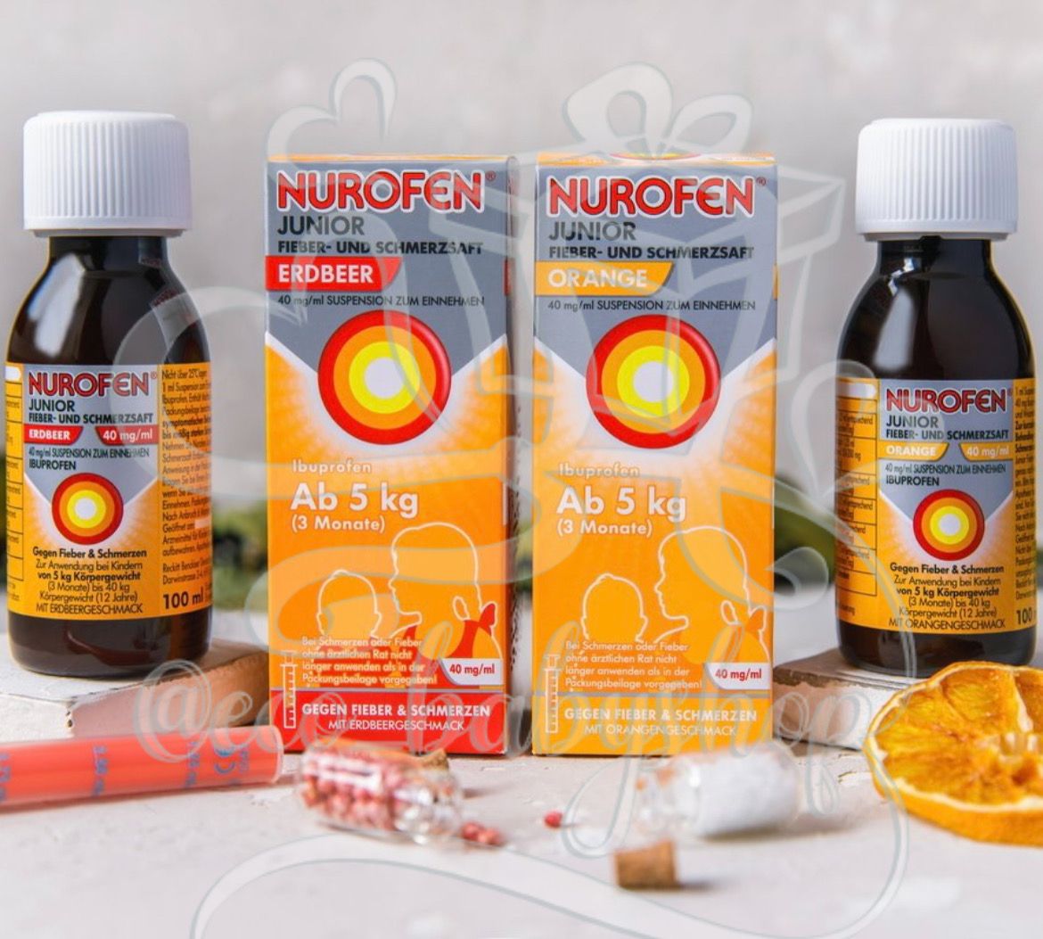 Жаропонижающий сироп для детей Нурофен