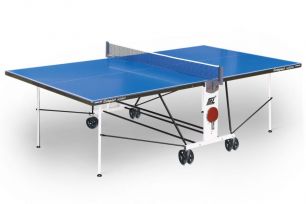 Всепогодный теннисный стол Start Line Compact Outdoor LX (синий) с сеткой 