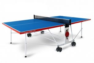 Всепогодный теннисный стол Start Line Compact Expert Outdoor (синий) с сеткой 