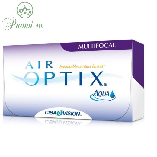 Контактные линзы Air Optix Aqua Multifocal, высокая, -7/8,6, в наборе 3 шт