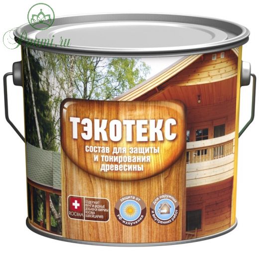 Состав ТЭКОТЕКС для защиты и тонирования древесины палисандр, банка 0,6 кг