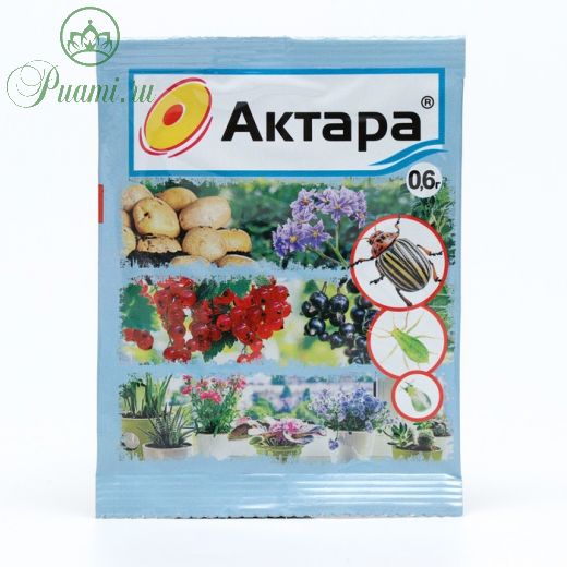 Средство от вредителей Актара (сухая), инсектицид, 0,6 г