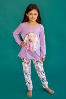 Пижама 22762 Barbie дл. рукав [лиловый]