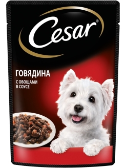 ТМ Cesar Пауч 85 гр Говядина с овощами