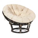 Кресло "PAPASAN" 23/01 W /с подушкой/ Antique brown (античный черно-коричневый), ткань Старт