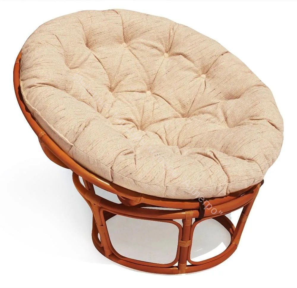 Кресло "PAPASAN" 23/01 W /с подушкой/ Cognac (коньяк), ткань Старт