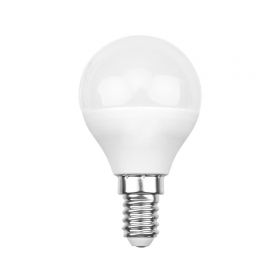 Лампа светодиодная GL(шарик)-7,5W-4000K-E14,REXANT