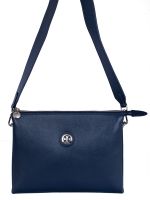Кожаная женская сумка через плечо Narvin 9803-N.Polo D.Blue