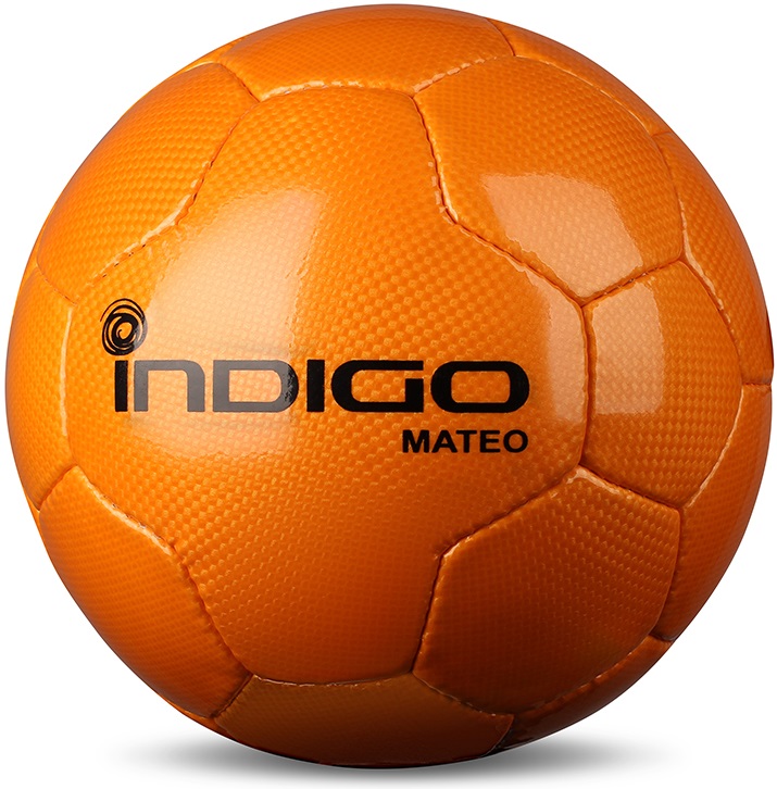 Мяч футбольный №5 INDIGO MATEO тренировочный N004 Оранжевый