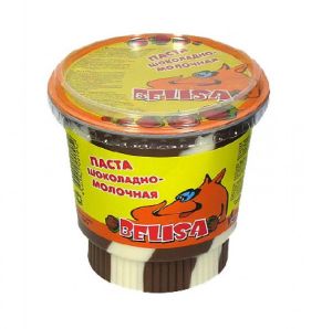 Шоколадная паста BELISA 400г Шоколадно-молочная ДУО пл/ст