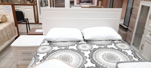 Спальня Флоренция (шкаф 4х+кровать+тумбочки 2шт.+комод+зеркало)