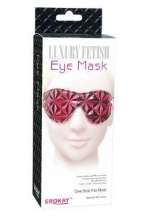 Маска Luxury Fetish Eye Mask красная