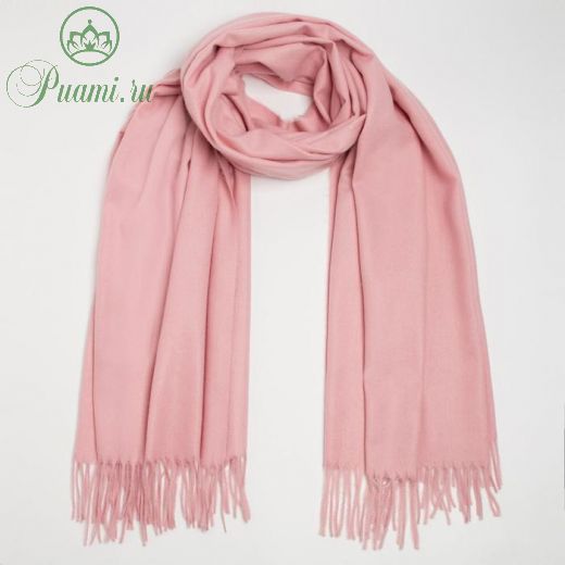 Палантин текстильный, цвет розовый, размер 70х180