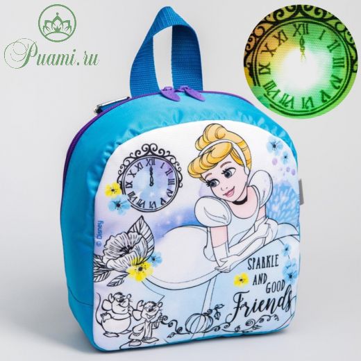 Рюкзак детский, с мигающим элементом, отдел на молнии, «Принцессы»?, Disney