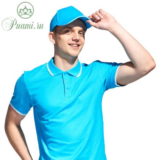 Бейсболка, размер 56-58, цвет бирюзовый