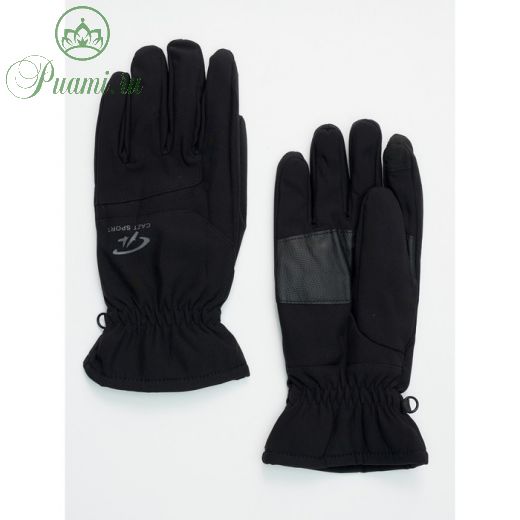Горнолыжные перчатки мужские чёрного цвета, размер 13