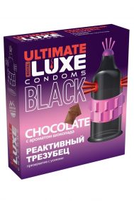 Презерватив Luxe Black Ultimate Реактивный Трезубец с ароматом шоколада, 1 шт.