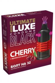 Презерватив Luxe Black Ultimate Болт на 32 с ароматом вишни, 1 шт.
