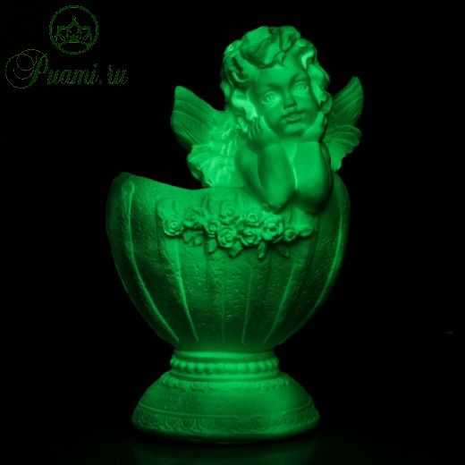 Светящееся фигурное кашпо "Ангел в вазе" 35см