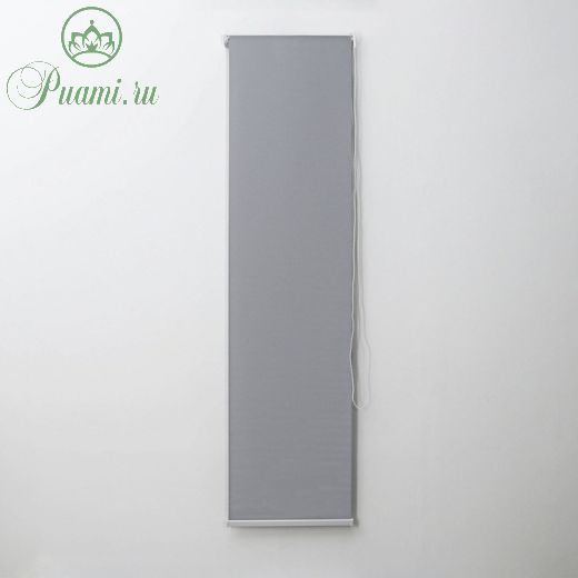 Штора рулонная «Механика», 50?180 см (с учётом креплений 3,5 см), цвет серый