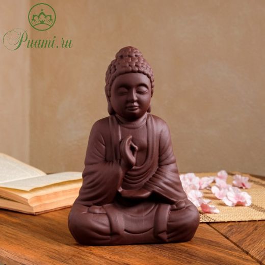 Статуэтка "Будда", коричневая, керамика, 28 см