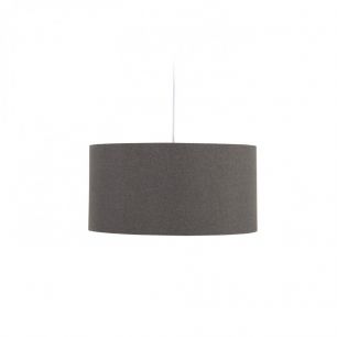 Nazli small linen light shade with grey finish _ 40 cm