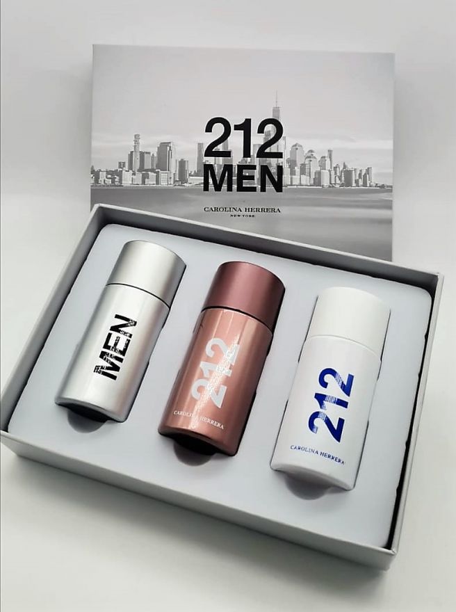 Подарочный набор Carolina Herrera 212 Men 3х30 ml
