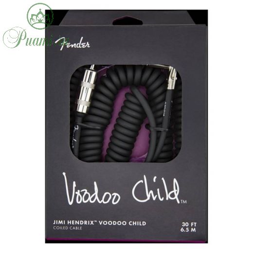 Гитарный кабель FENDER HENDRIX VOODOO CHILD CABLE черный