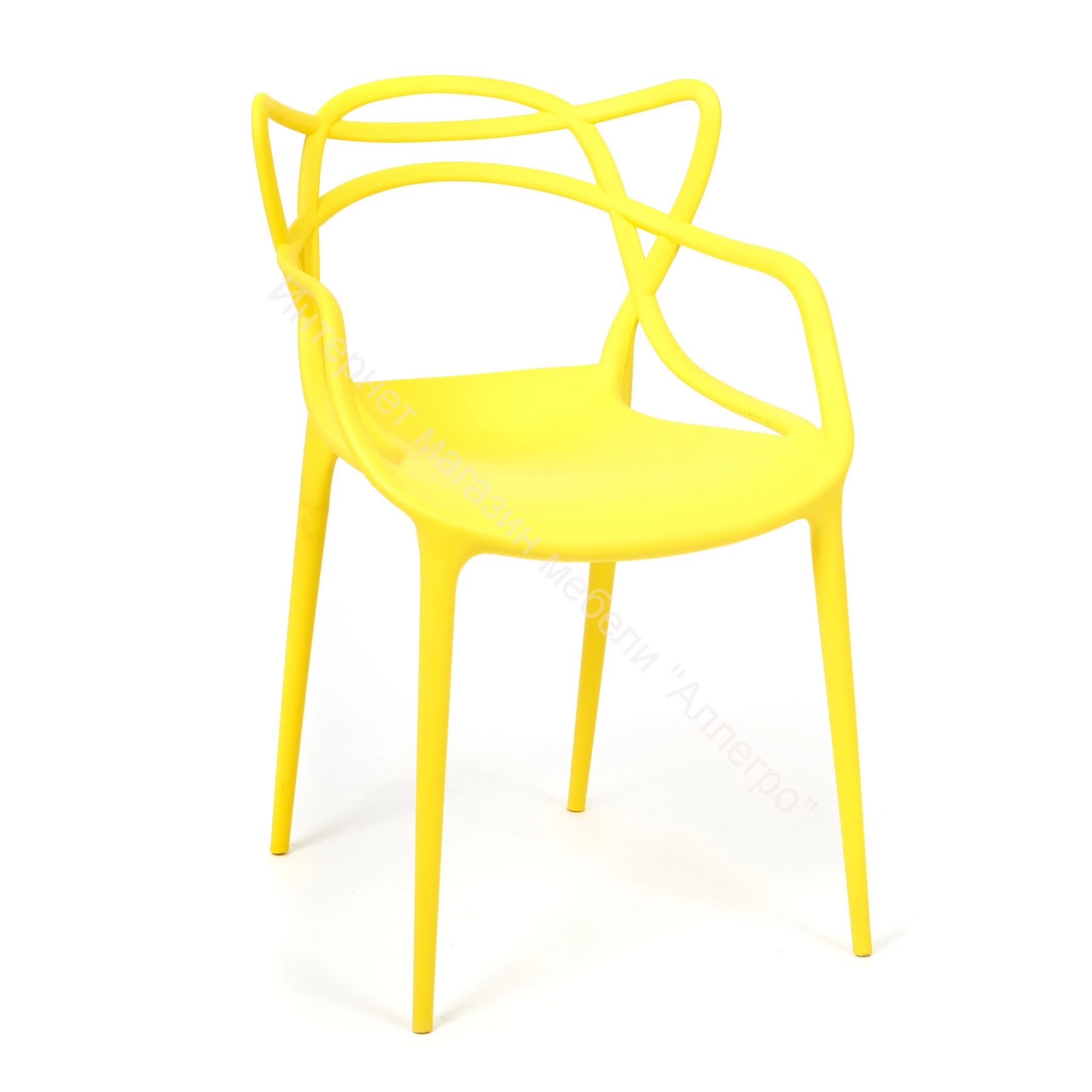 Стул Cat Chair (mod. 028) пластик, желтый, 037
