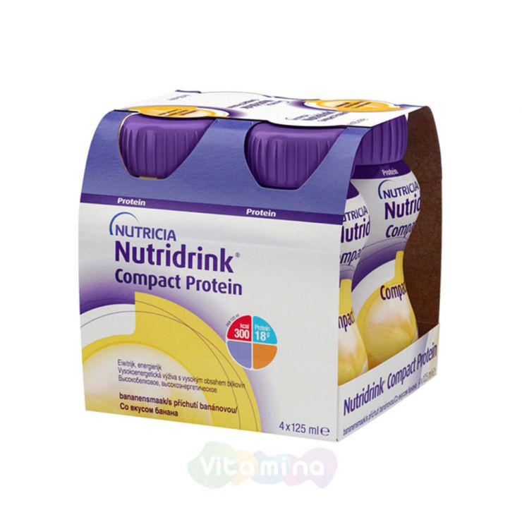 Nutricia Нутридринк компакт протеин, 4*125 мл