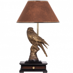 Настольная лампа с бюро Соколиная охота Шоколад