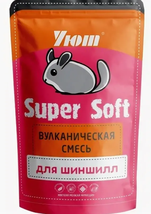 {92124} Уют Вулканическая смесь для шиншил Super Soft 0,73л