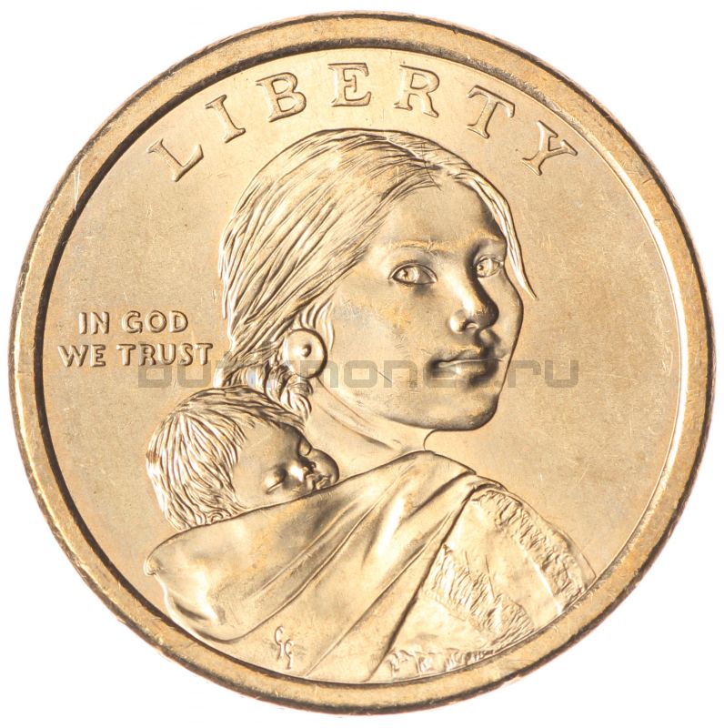 1 доллар 2010 США Пояс Гайавата (Коренные Американцы)