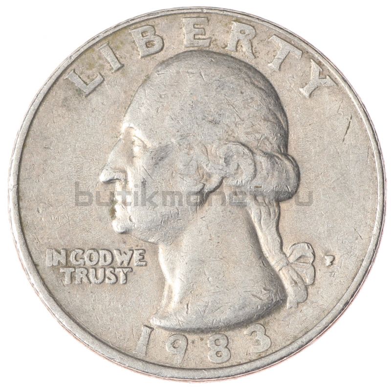 25 центов 1983 США Washington Quarter P XF